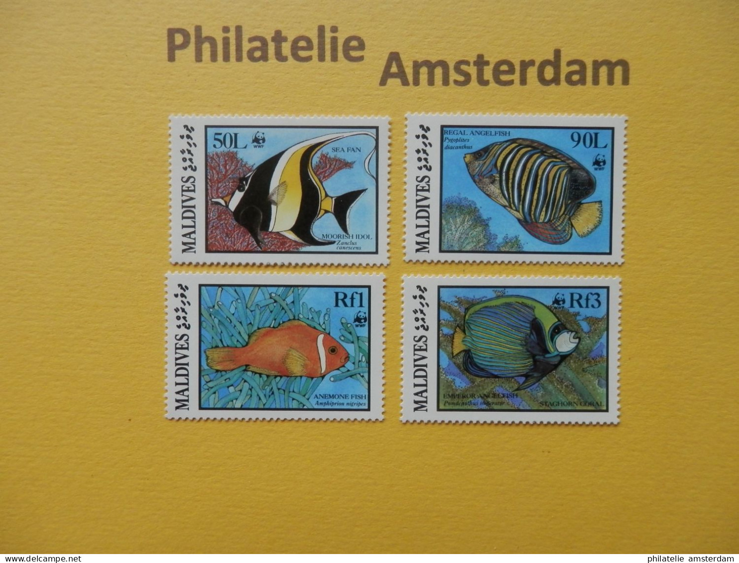 Maldives 1986, WWF FAUNA FISH VISSEN POISSONS: Mi 1198-01, ** - Ongebruikt