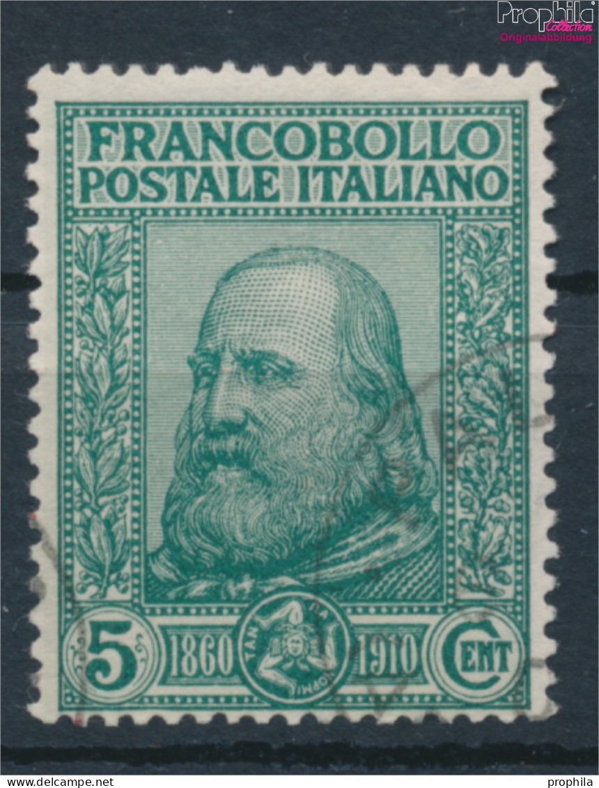 Italien 95 Gestempelt 1910 Befreiung Siziliens (10368611 - Afgestempeld