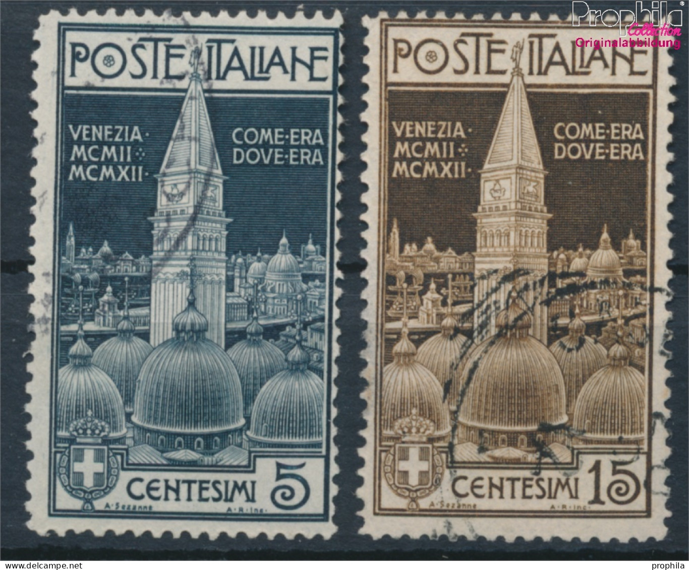 Italien 105-106 (kompl.Ausg.) Gestempelt 1912 Markuskirche Venedig (10368608 - Oblitérés