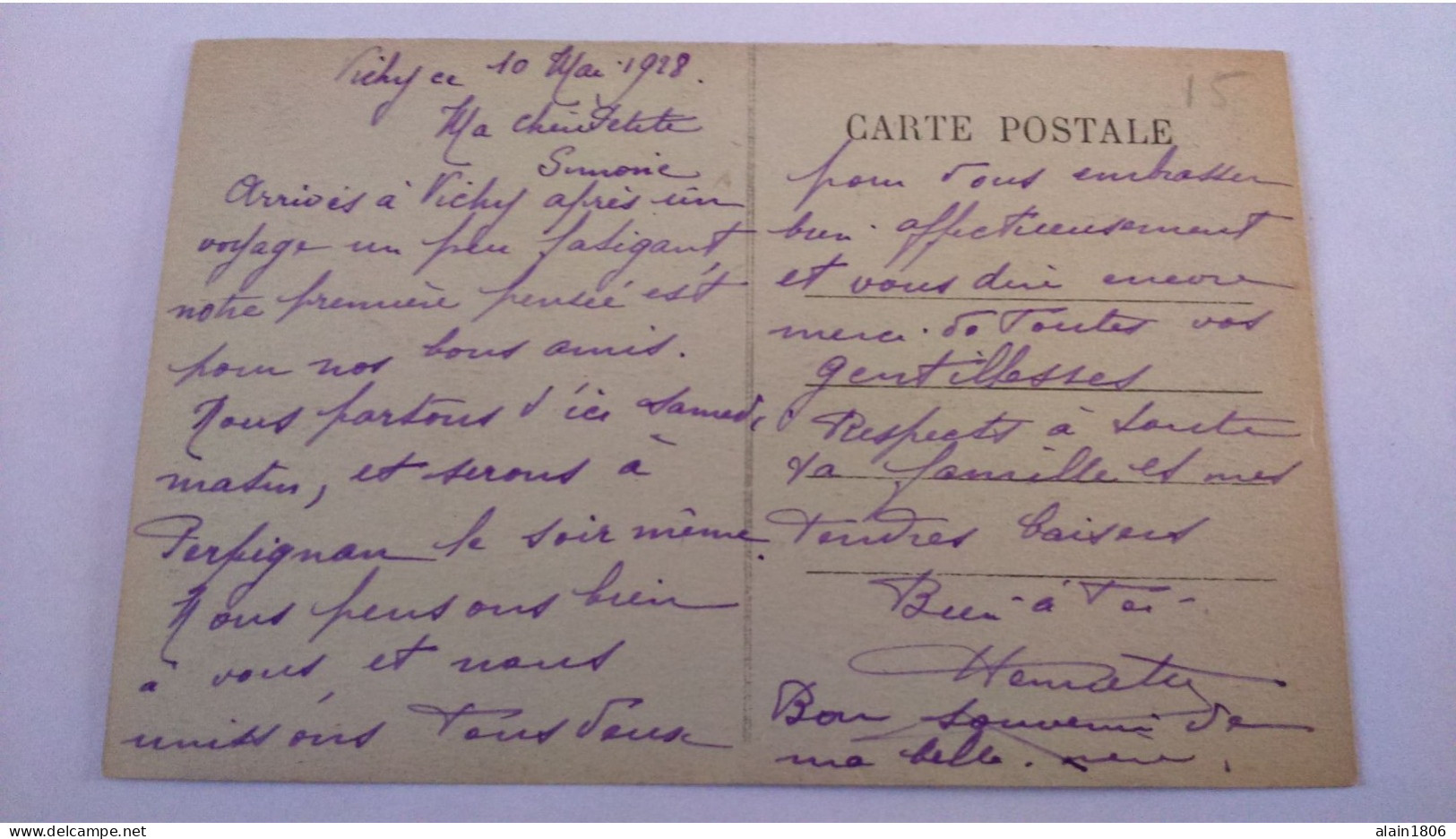 Carte Postale Ancienne ( AA8 ) De Vichy , Rue Georges Clémenceau - Vichy