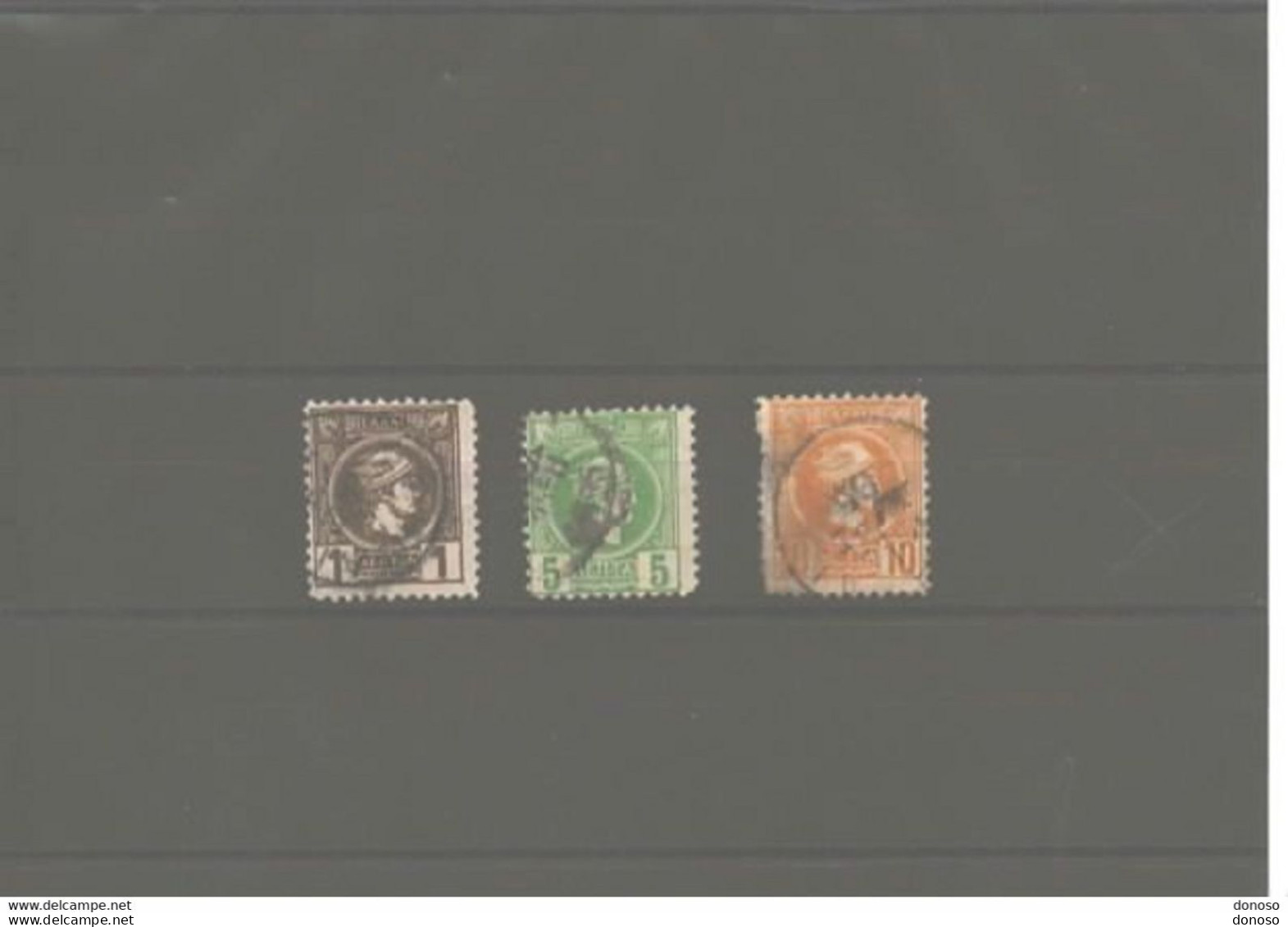 GRECE 1889 HERMES Yvert 91 + 93-94 Oblitéré Cote : 6,50 Euros - Used Stamps