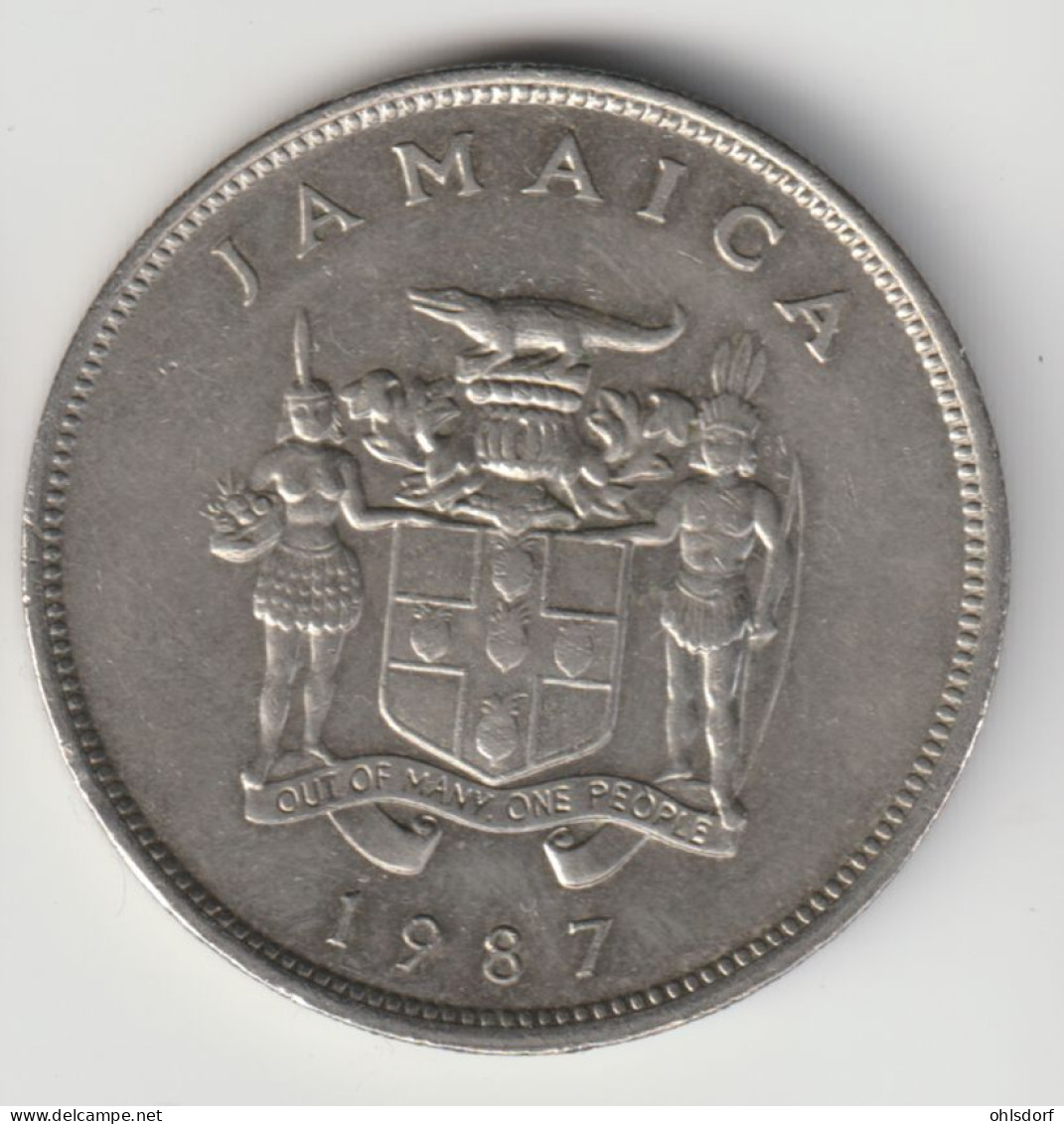JAMAICA 1987: 25 Cents, KM 49 - Jamaica