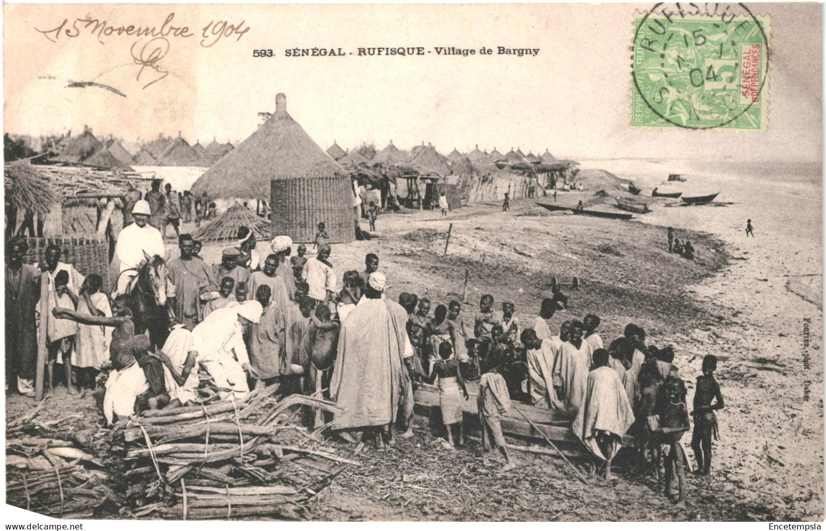 CPA Carte Postale  Sénégal Rufisque Village De Bargny 1904 VM79832ok - Senegal