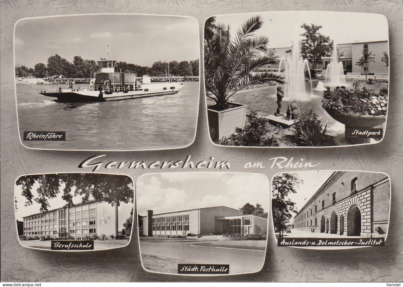 D-76726 Germersheim Am Rhein - Fähre - Berufsschule - Festhalle - Institut - Nice Stamp - Germersheim