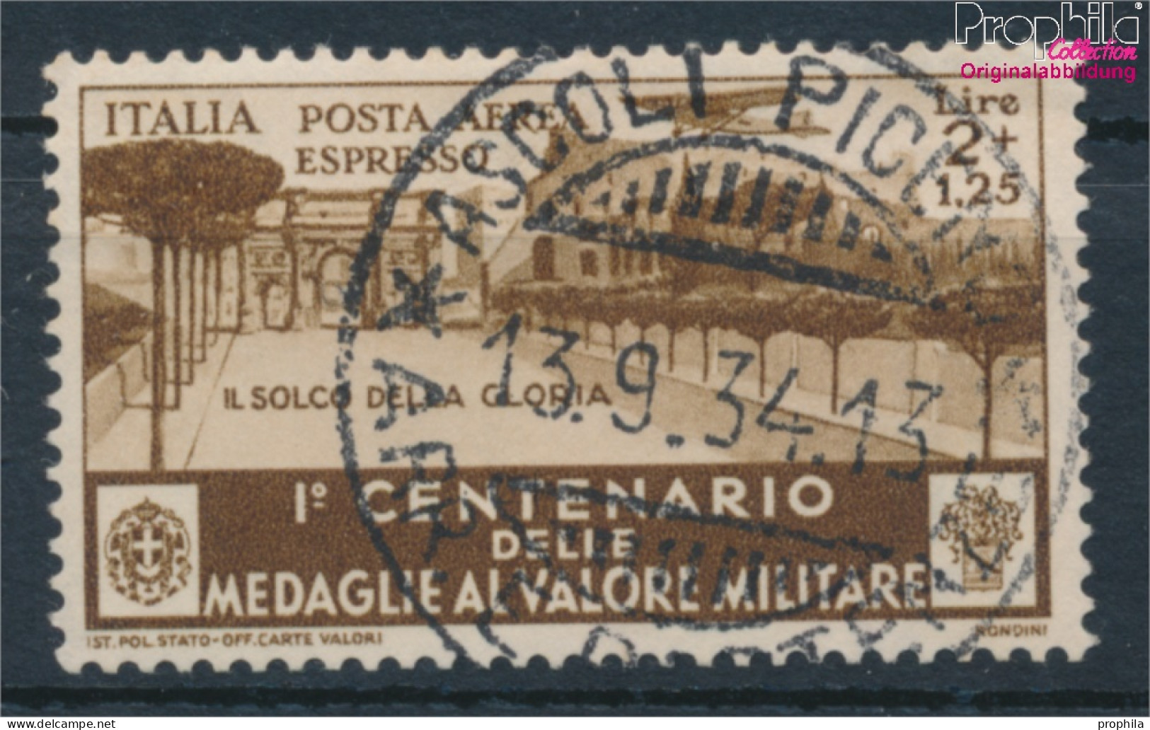 Italien 512 Gestempelt 1934 Tapferkeitsmedaille (10368589 - Used