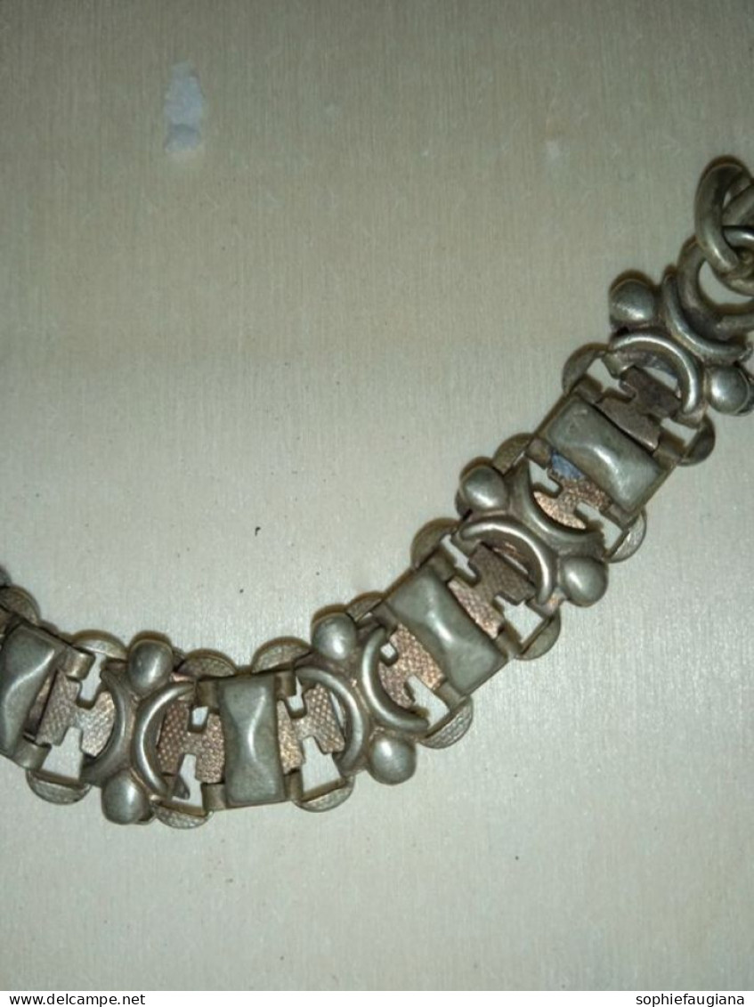 Ancienne Chaîne De Montre A Gousset Pas De Poinçon - Necklaces/Chains