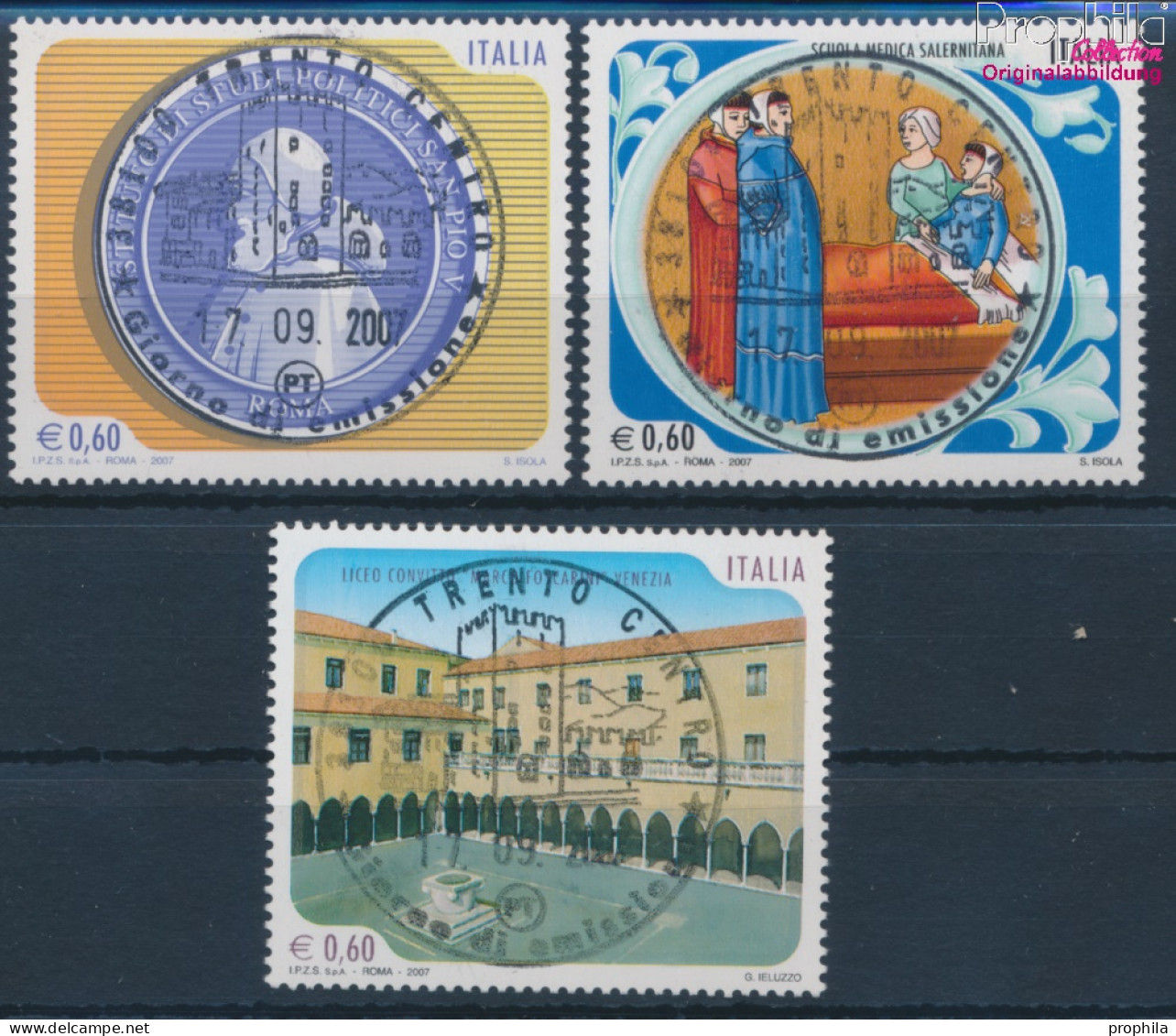 Italien 3196-3198 (kompl.Ausg.) Gestempelt 2007 Schulen & Universitäten (10349849 - 2001-10: Used