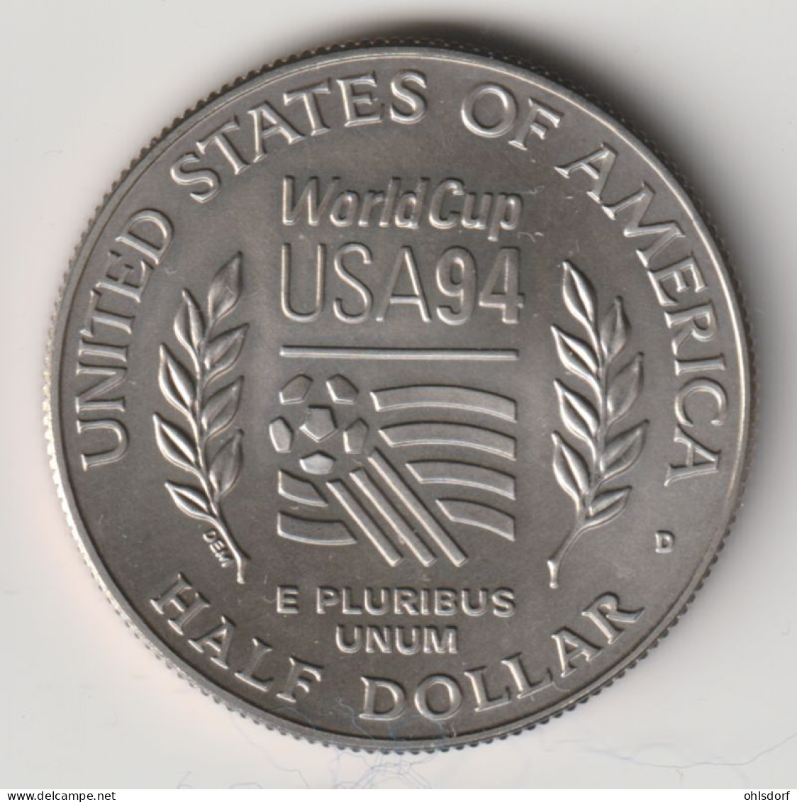 U.S.A. 1994: 1/2 Dollar, World Cup, KM 246 - Herdenking