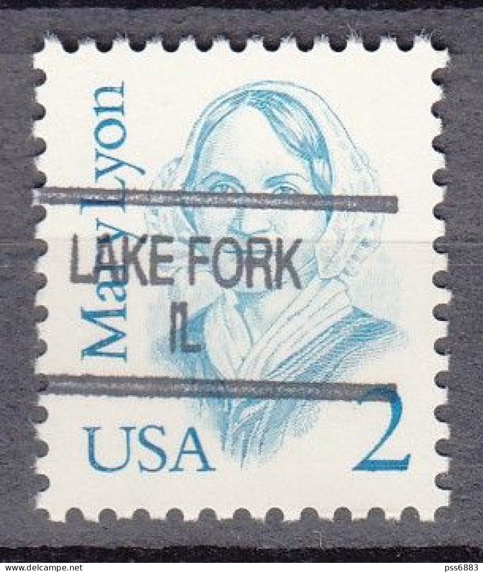 USA LOCAL Precancel/Vorausentwertung/Preo From ILLINOIS - Lake Fork - Type 904 - Préoblitérés