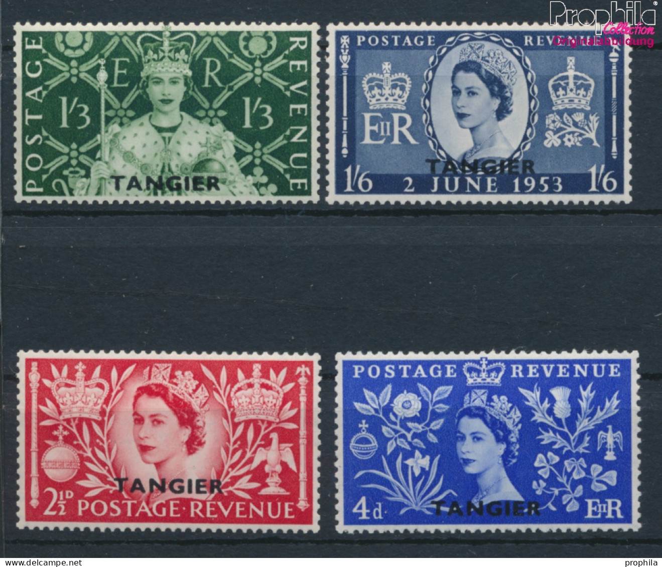 Tanger - Britische Post 76-79 (kompl.Ausg.) Postfrisch 1953 Krönung (10368546 - Morocco Agencies / Tangier (...-1958)