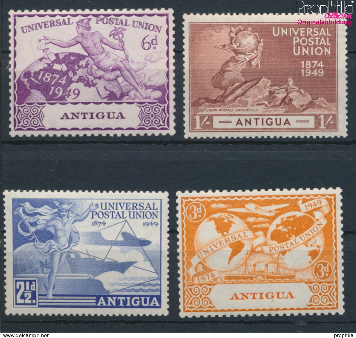 Antigua 94-97 (kompl.Ausg.) Postfrisch 1949 75 Jahre UPU (10368537 - 1858-1960 Kronenkolonie