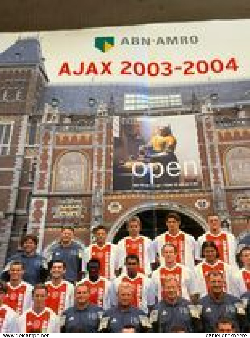 Ajax Foto 2003 2004 Poster - Uniformes Recordatorios & Misc