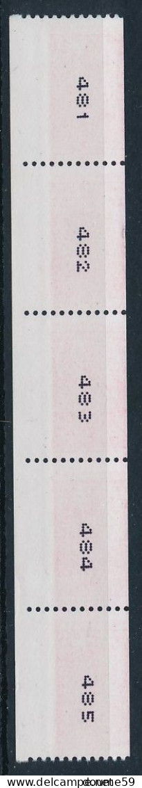 CA-94: FRANCE:  Bande De 5 Timbres De Roulettes 4240** Piquage à Cheval Horizontal (BDF) - Unused Stamps