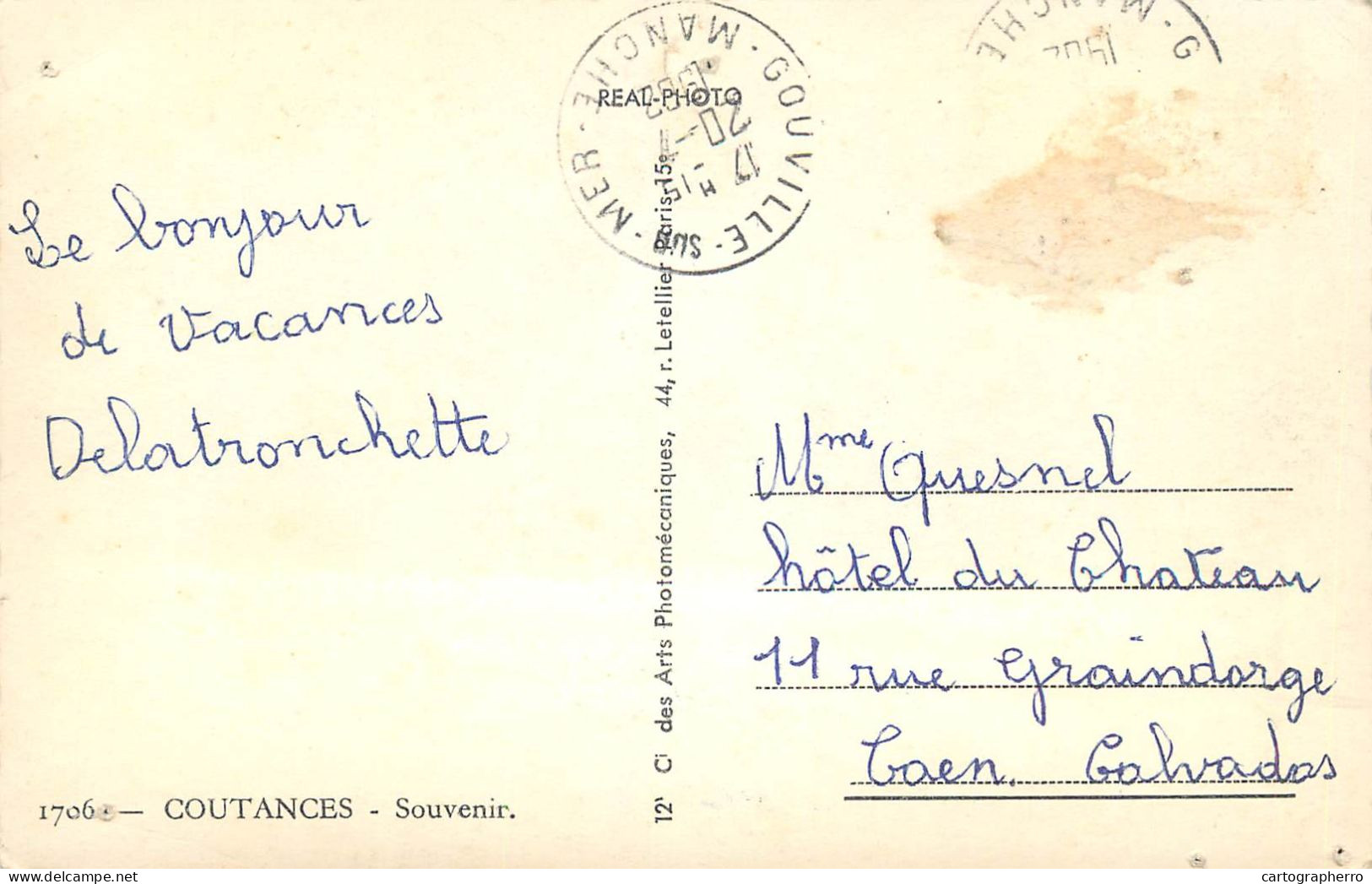 France Cpsm Coutances Souvenir - Coutances