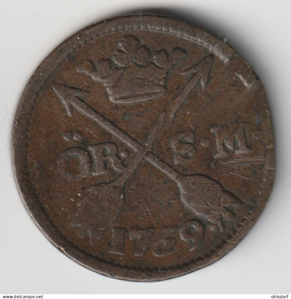 SVERIGE 1759: 1 Öre, KM 460 - Suède