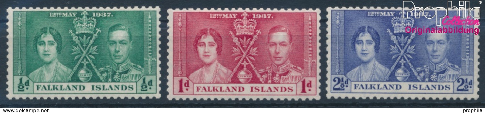 Falklandinseln Postfrisch Krönung 1937 Krönung  (10364231 - Falklandinseln