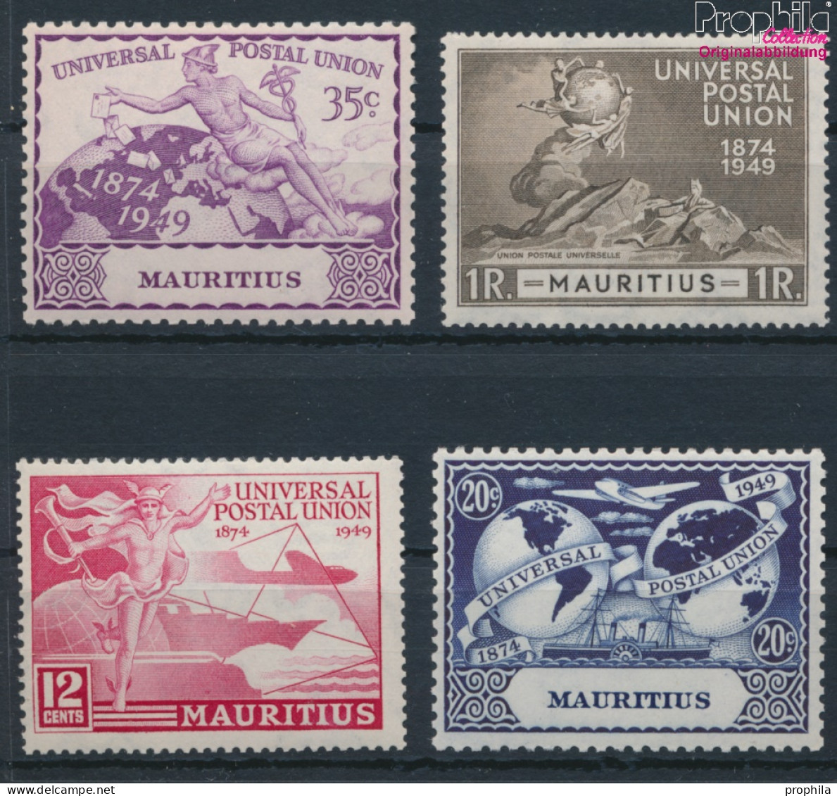 Mauritius Postfrisch 75 Jahre UPU 1949 75 Jahre UPU  (10368511 - Maurice (...-1967)