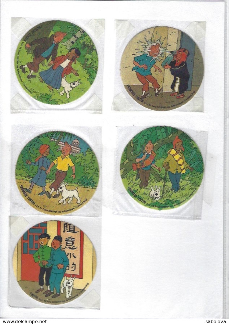 Fromage TINTIN 5 Autocollants - Aufkleber