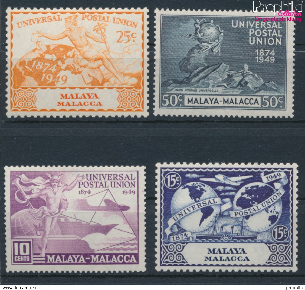 Malaysia - Malakka 23-26 (kompl.Ausg.) Postfrisch 1949 75 Jahre UPU (10368493 - Malacca