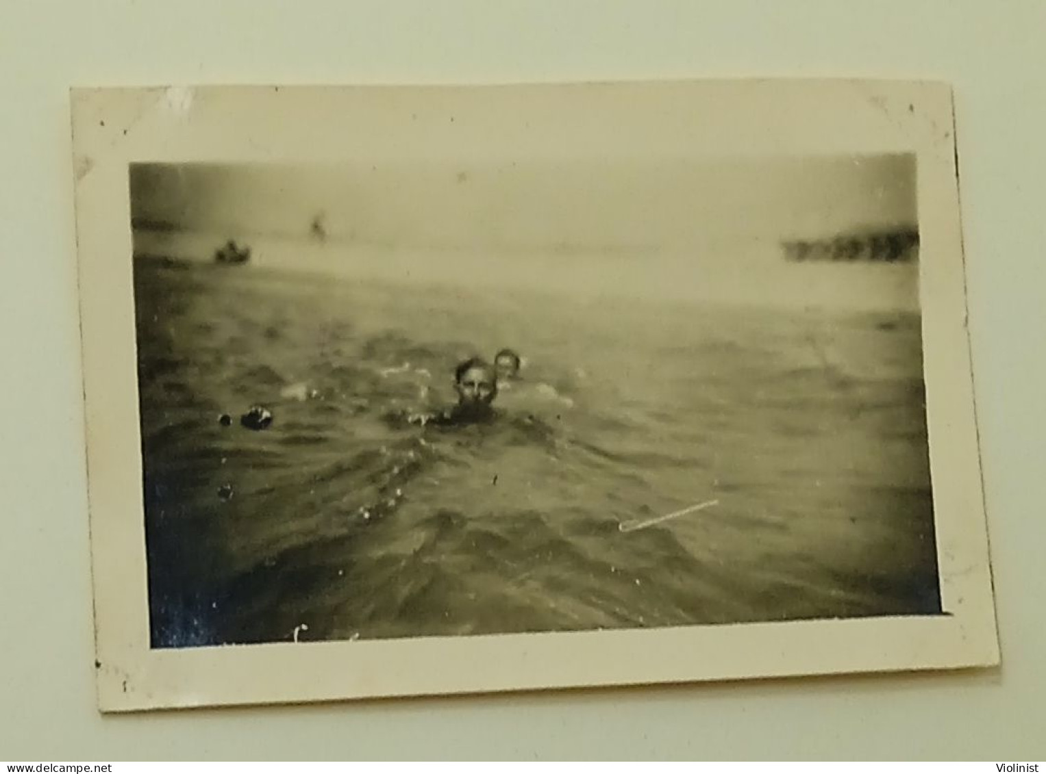 Two Men Swimming - Old Photo By Photographer Werner Meier, Wolmirstedt - Germany - Anonymous Persons