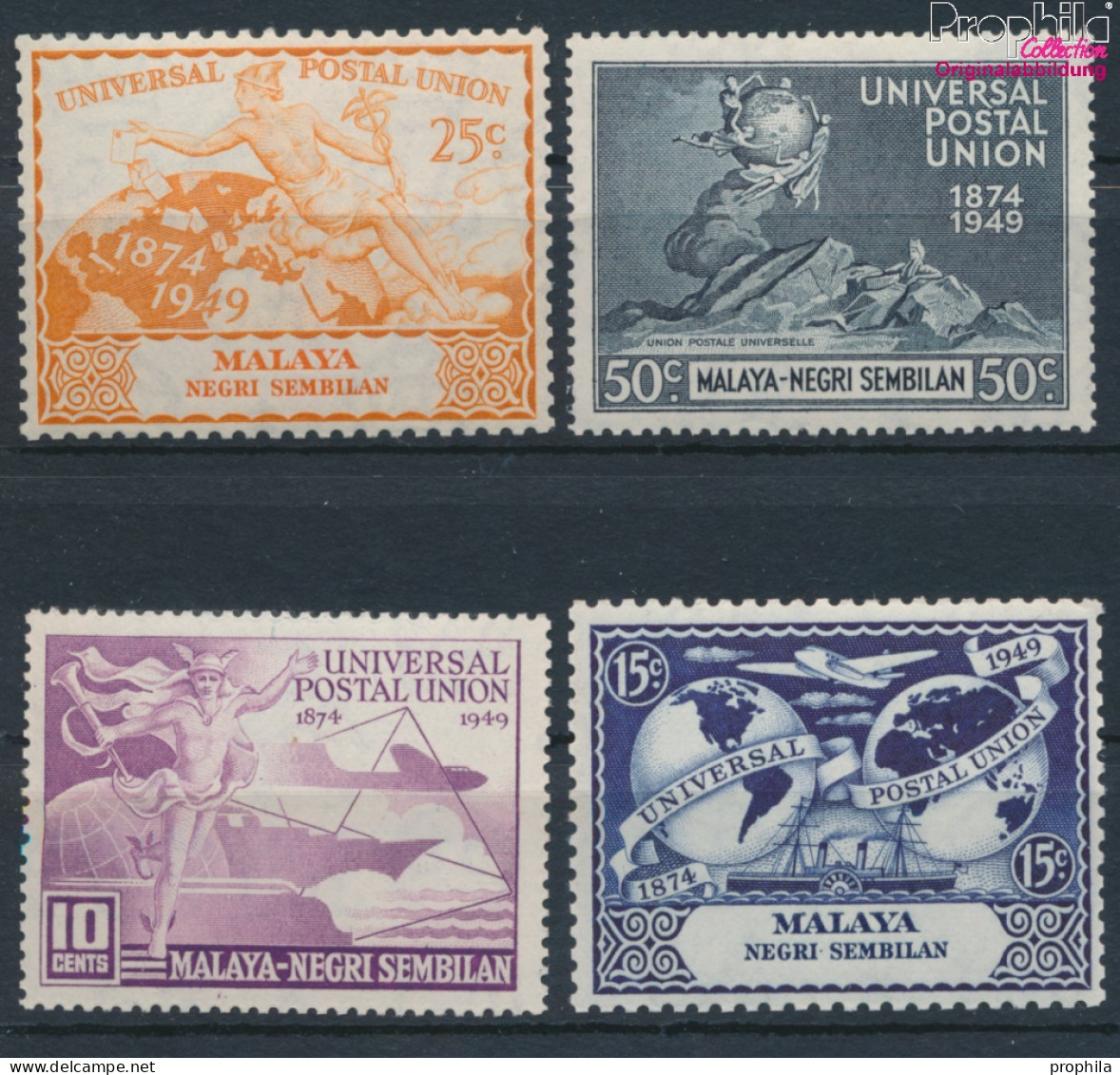 Malaysia - Negeri Sembilan 62-65 (kompl.Ausg.) Postfrisch 1949 75 Jahre UPU (10368492 - Negri Sembilan