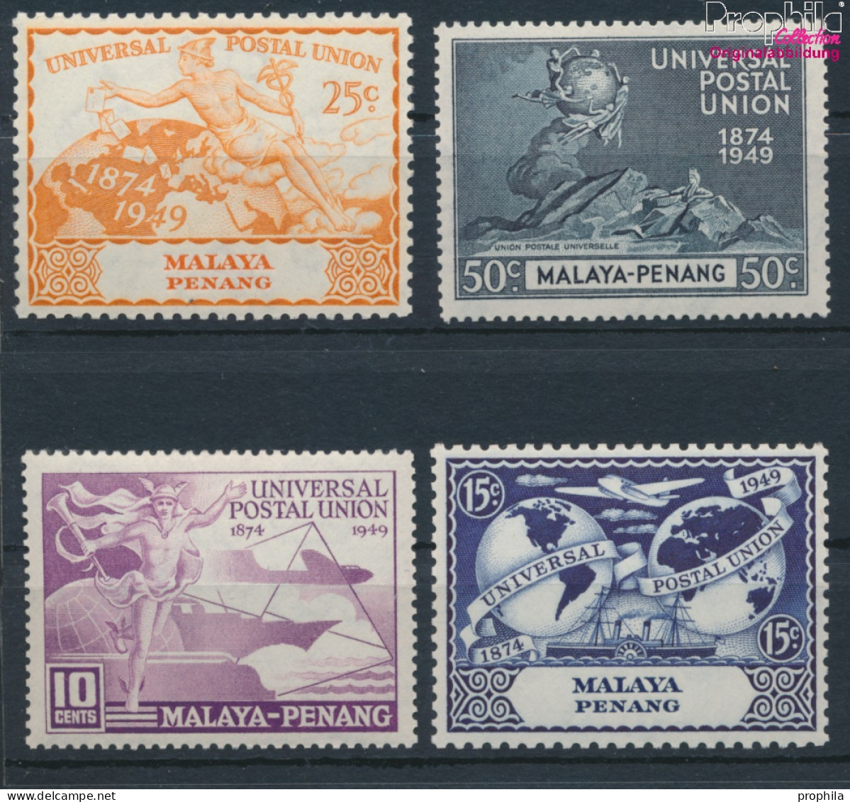 Malaysia - Penang 23-26 (kompl.Ausg.) Postfrisch 1949 75 Jahre UPU (10368490 - Penang