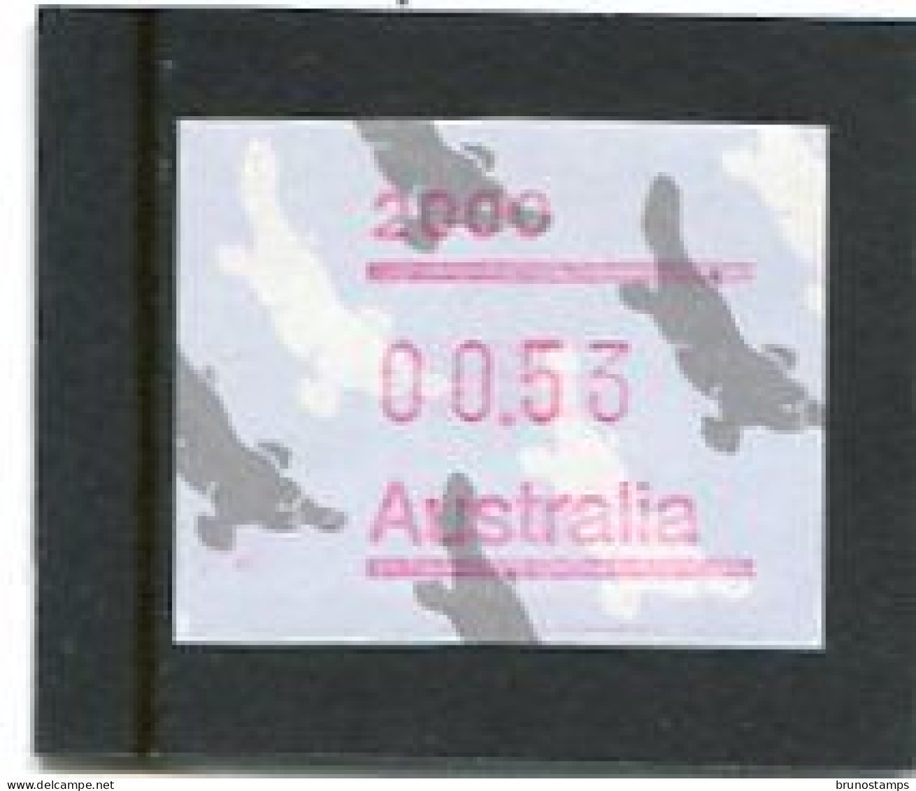 AUSTRALIA - 1987   53c  FRAMA  PLATYPUS  POSTCODE  2000 (SYDNEY)  MINT NH - Timbres De Distributeurs [ATM]