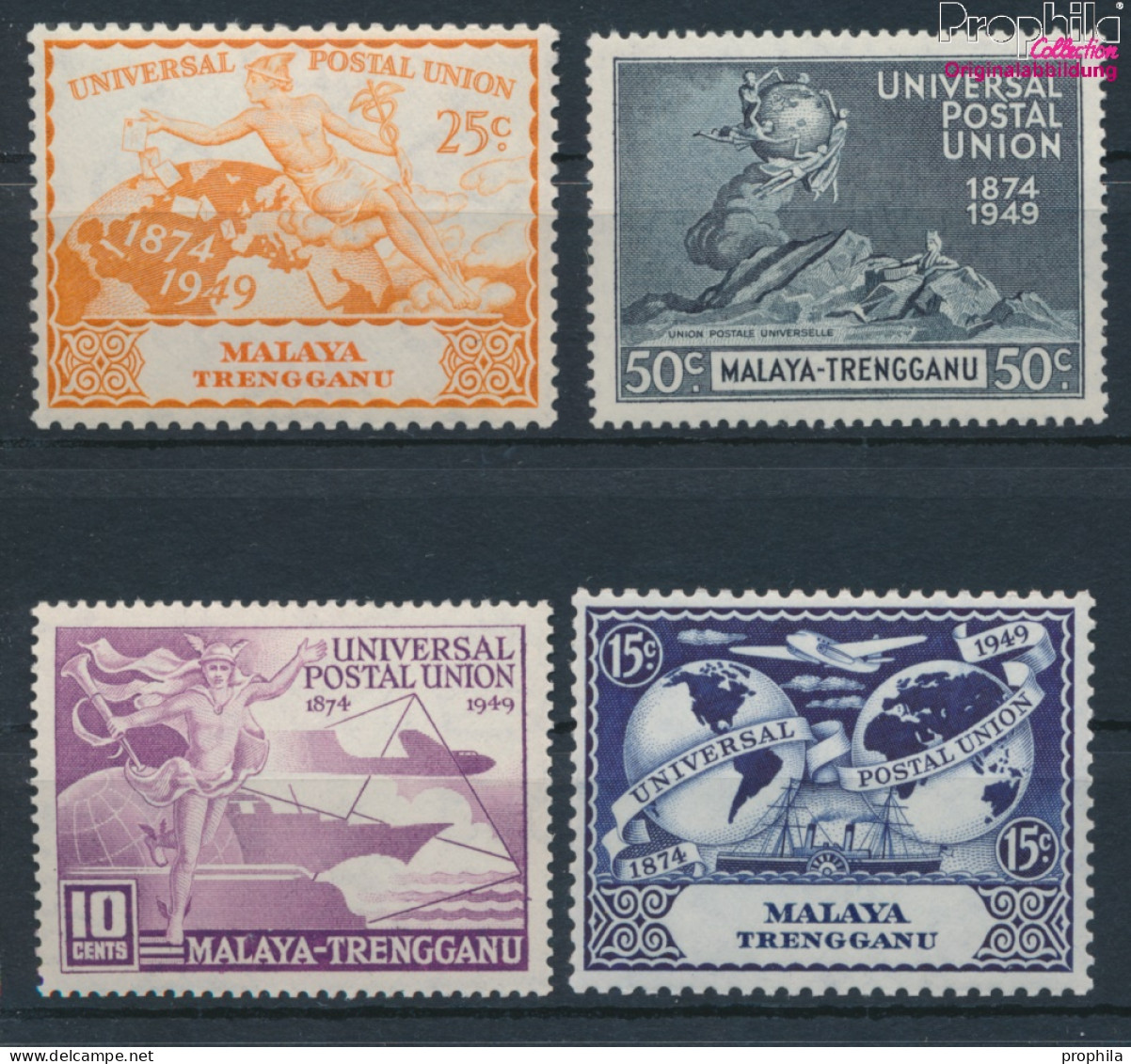 Malaysia - Terengganu 50-53 (kompl.Ausg.) Postfrisch 1949 75 Jahre UPU (10368486 - Trengganu