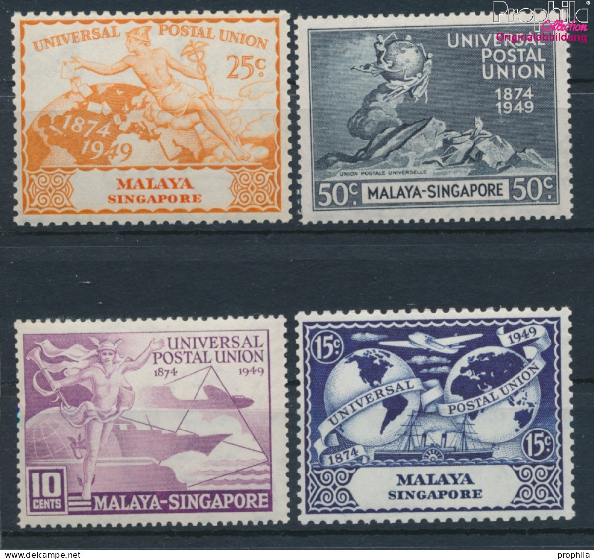 Singapur Postfrisch 75 Jahre UPU 1949 75 Jahre UPU  (10368485 - Singapur (...-1959)