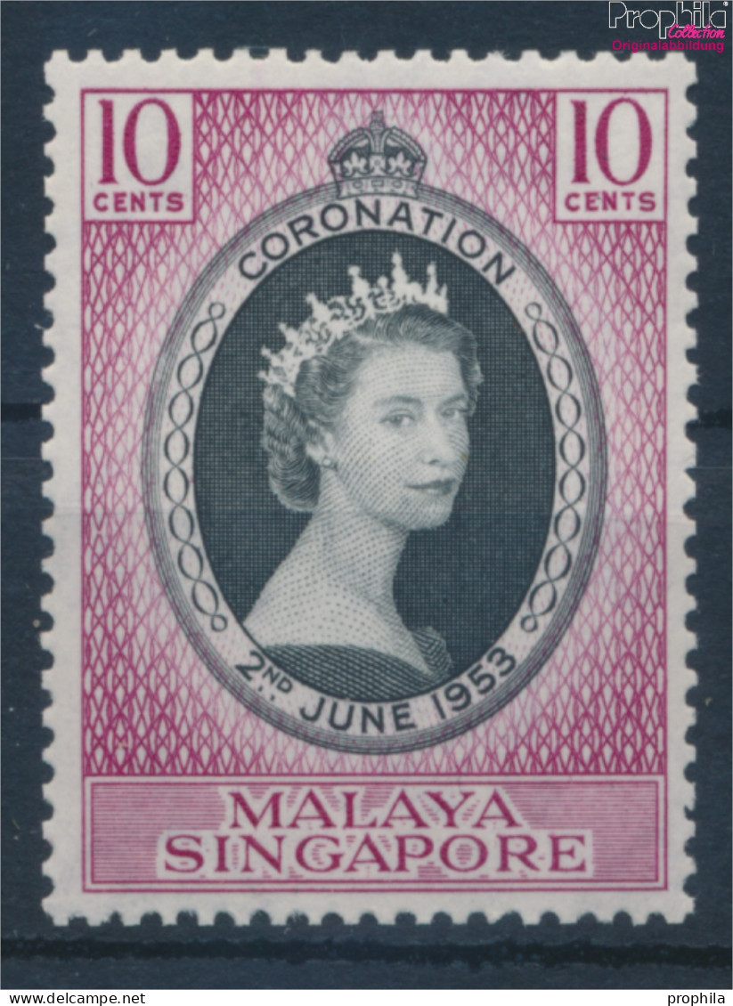 Singapur Postfrisch Krönung 1953 Krönung  (10364122 - Singapore (...-1959)
