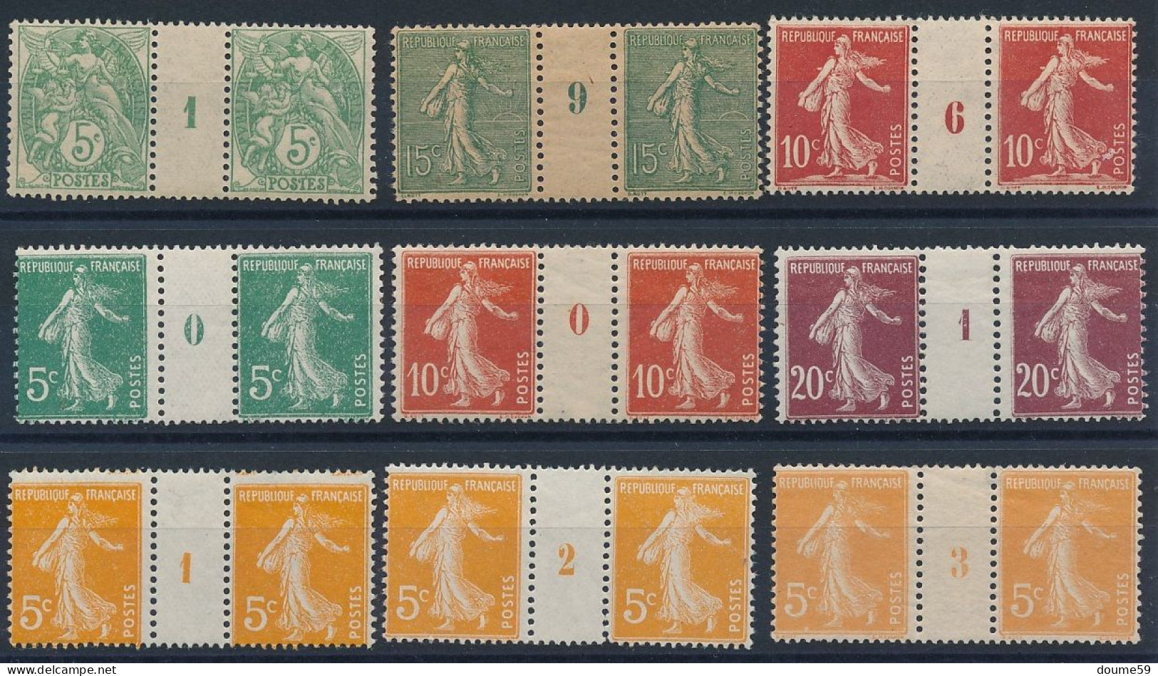 CA-96: FRANCE:  Lot De Millésimes** N°111-130c-134-137-138-139-158(3) - Millesimi