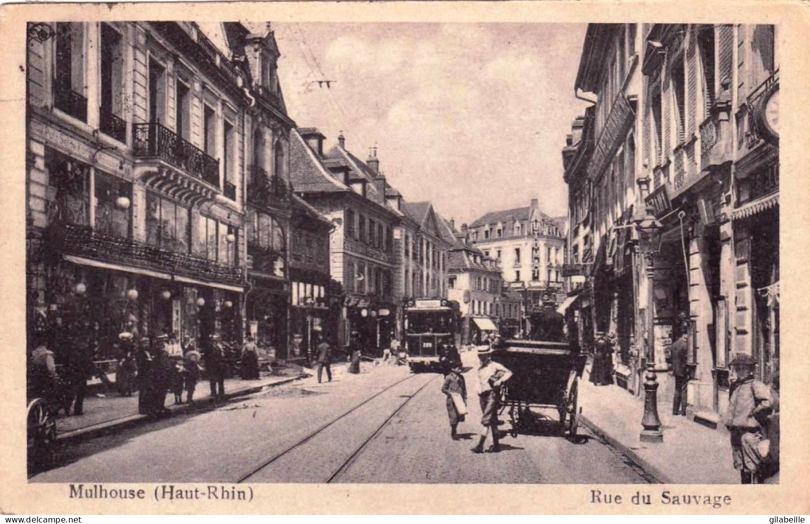 68 - Haut Rhin - MULHOUSE - MULHAUSEN - Rue Du Sauvage  - Mulhouse