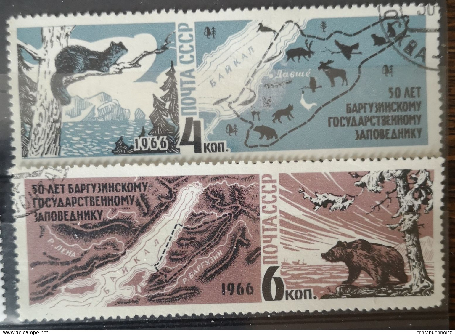 Russland/ Sowjetunion 1966 Fauna Aralsee Mi 3233/34° Gest. - Used Stamps