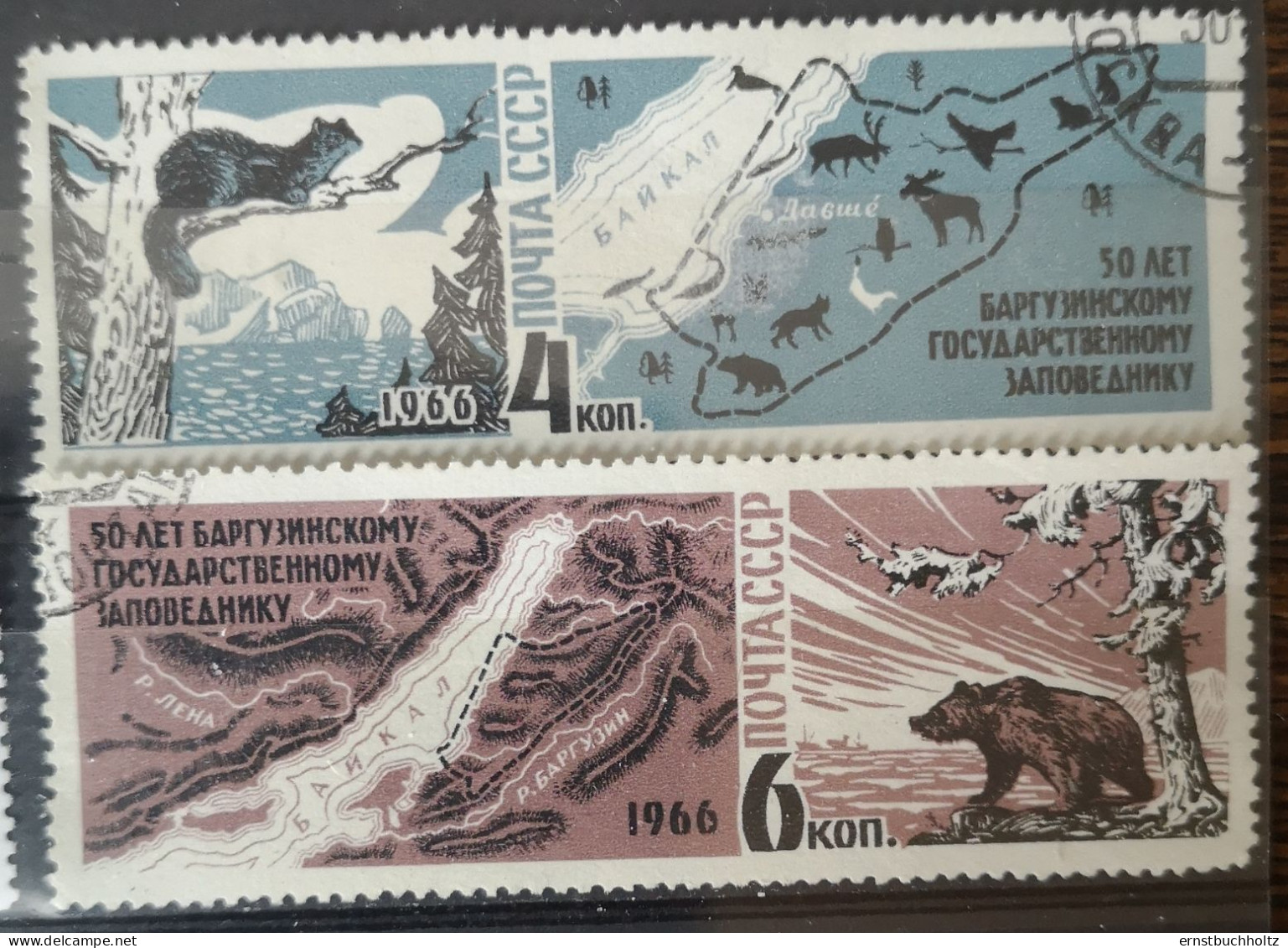 Russland/ Sowjetunion 1966 Fauna Aralsee Mi 3233/34° Gest. - Gebraucht