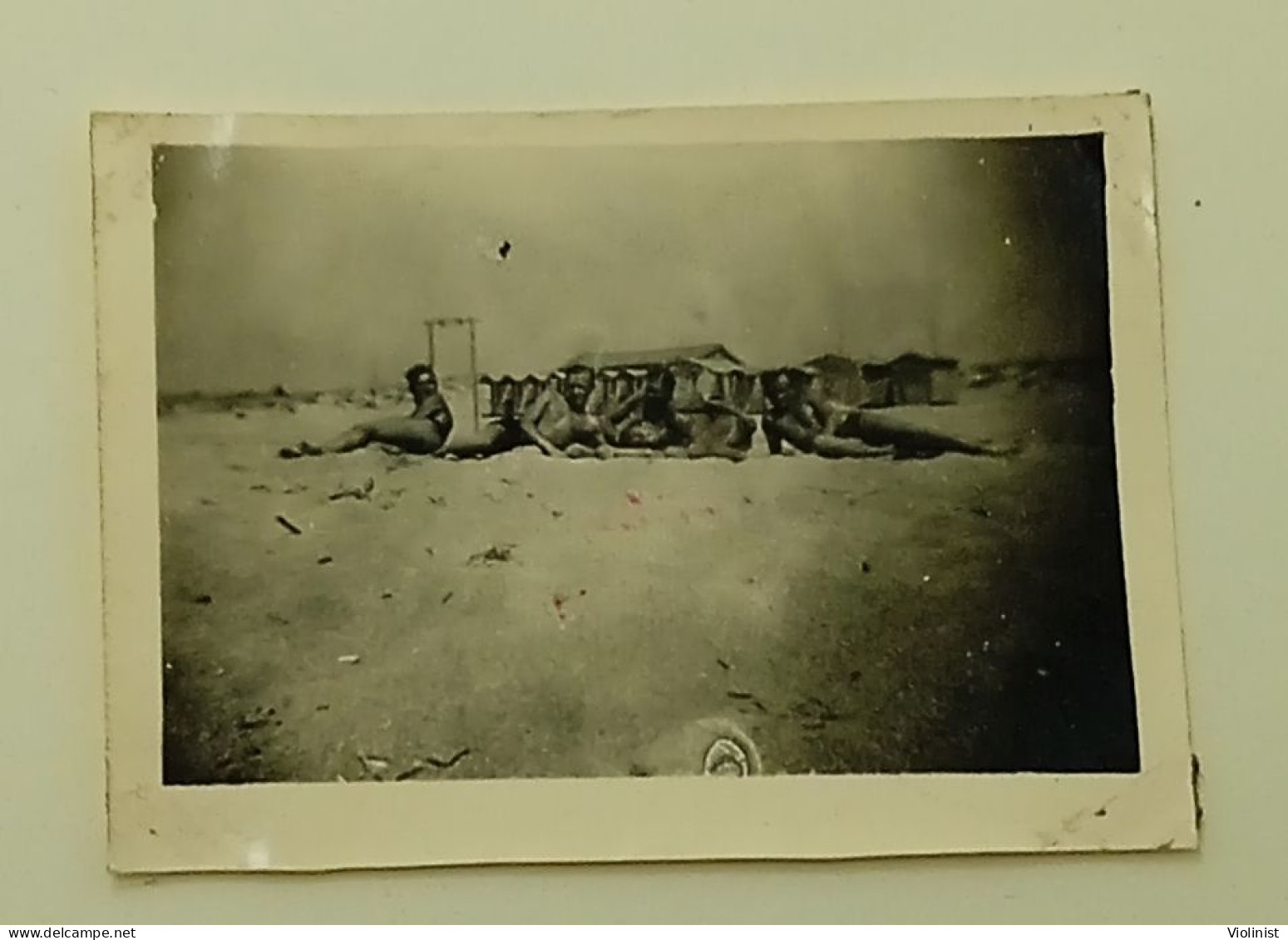 Men On The Beach-old Photo By Photographer Werner Meier,Wolmirstedt-Germany - Anonymous Persons