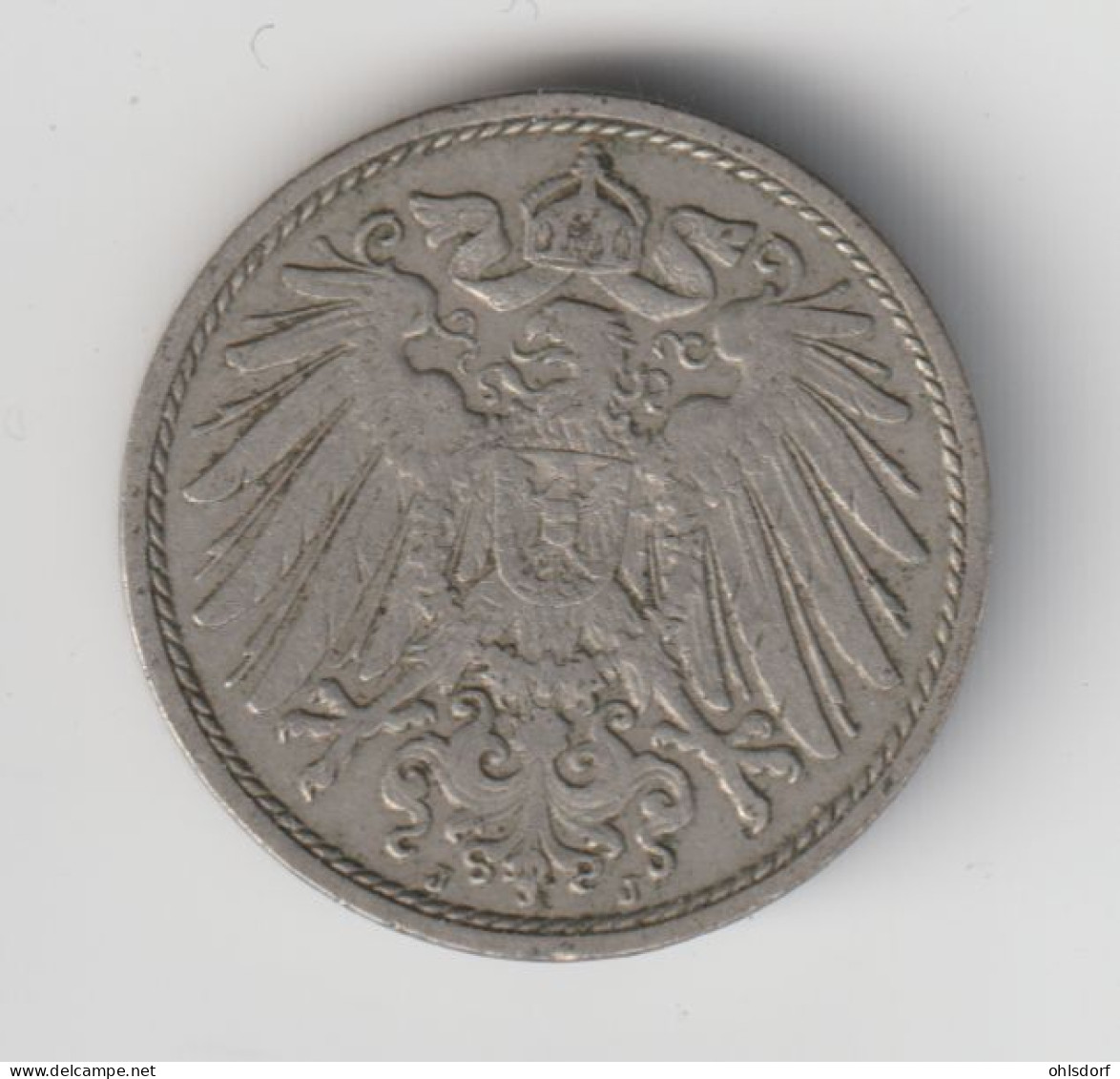 DEUTSCHES REICH 1907 J: 10 Pfennig, KM 12 - 10 Pfennig