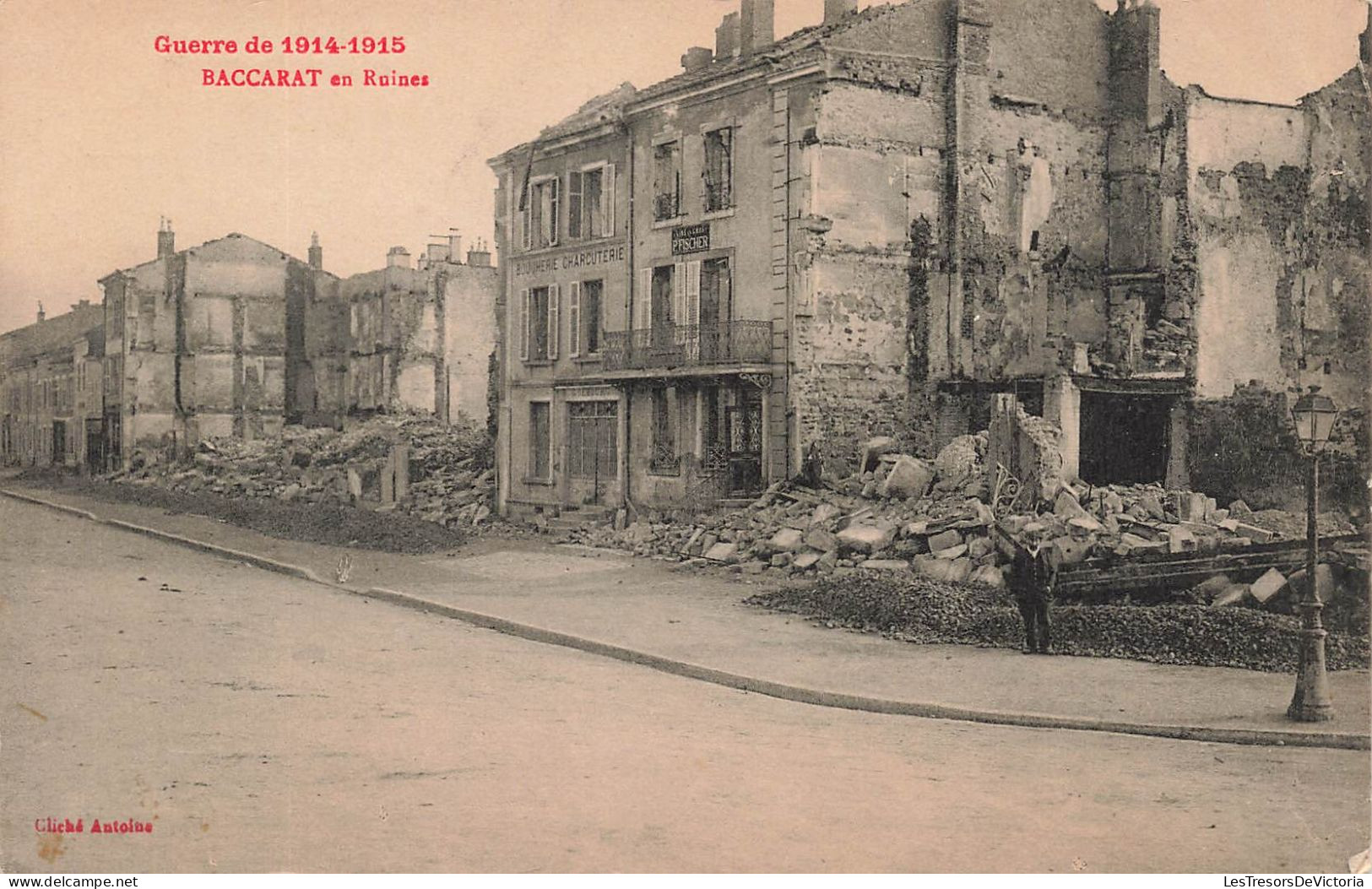 MILITARIA - Guerre 1914-1915 - Baccarat En Ruines - Vue Panoramique - Animé - Carte Postale Ancienne - Weltkrieg 1914-18