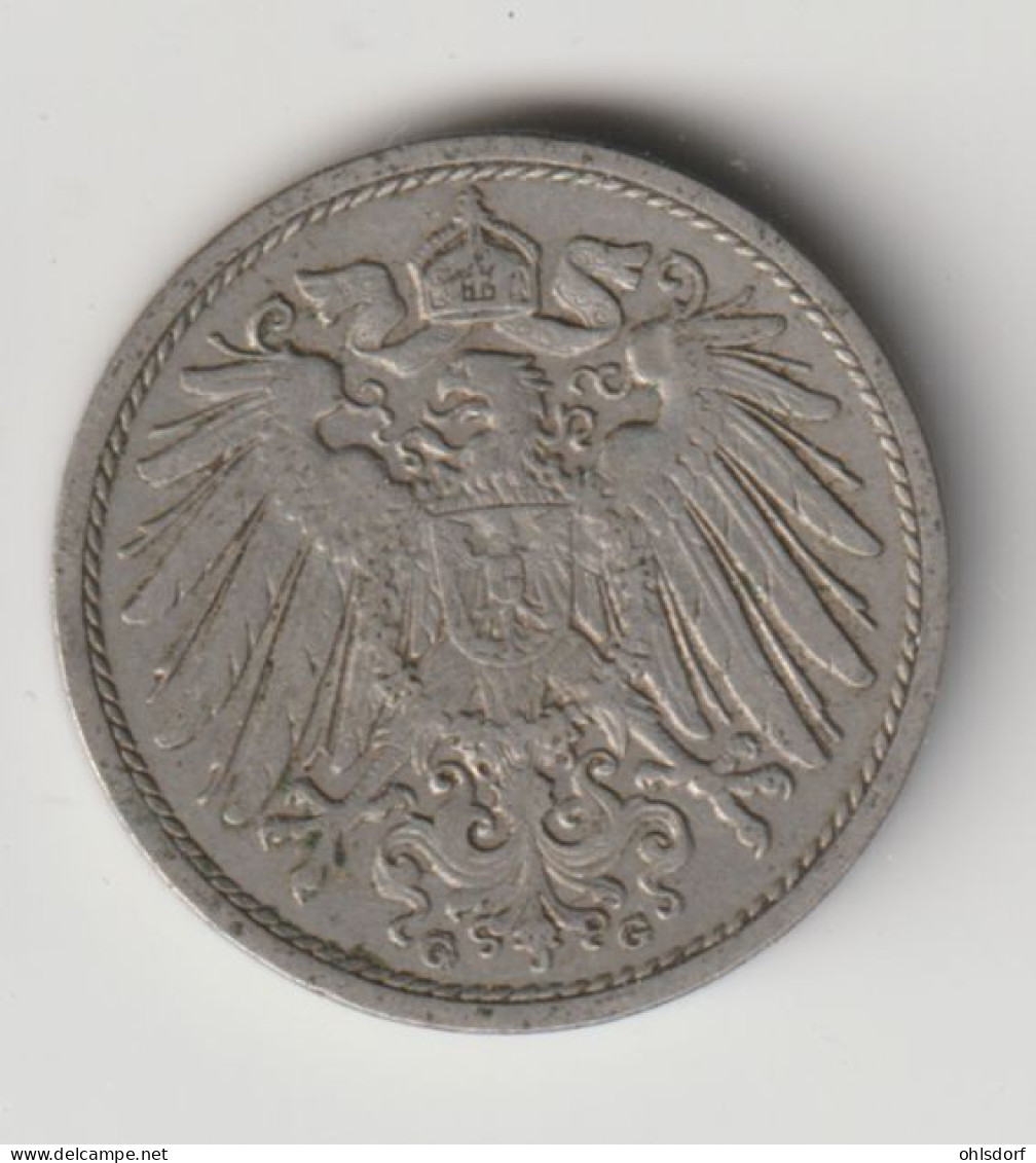 DEUTSCHES REICH 1908 J: 10 Pfennig, KM 12 - 10 Pfennig