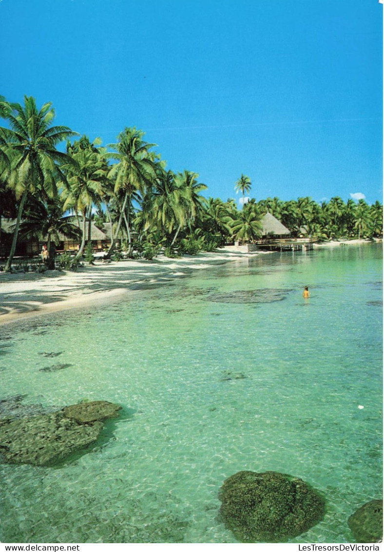 POLYNESIE FRANCAISE - Plage - Eaux Turquoises - Moorea - Carte Postale - Frans-Polynesië