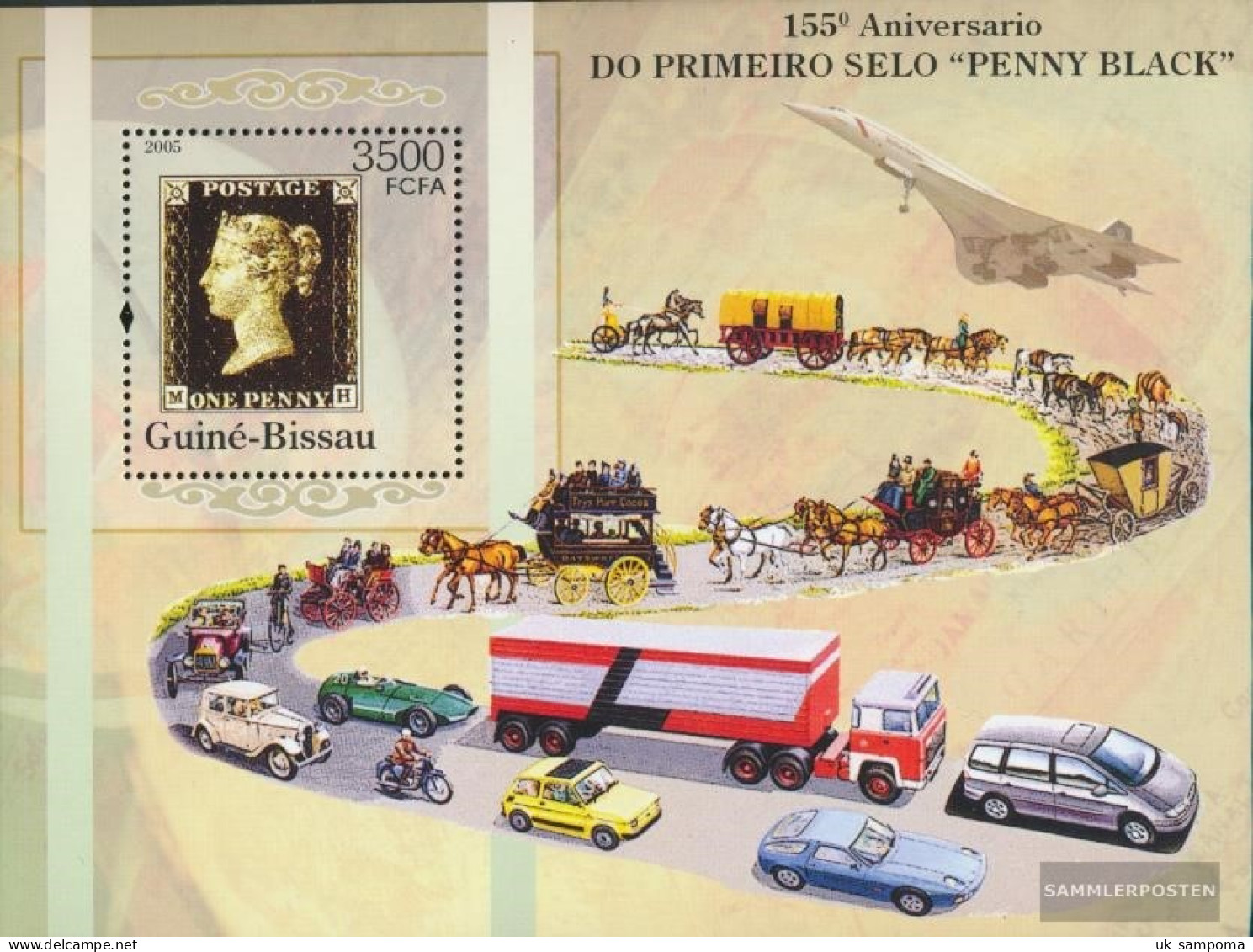 Guinea-Bissau Miniature Sheet 534 (complete. Issue) Unmounted Mint / Never Hinged 2005 155. Anniversary The Penny Black - Guinea-Bissau