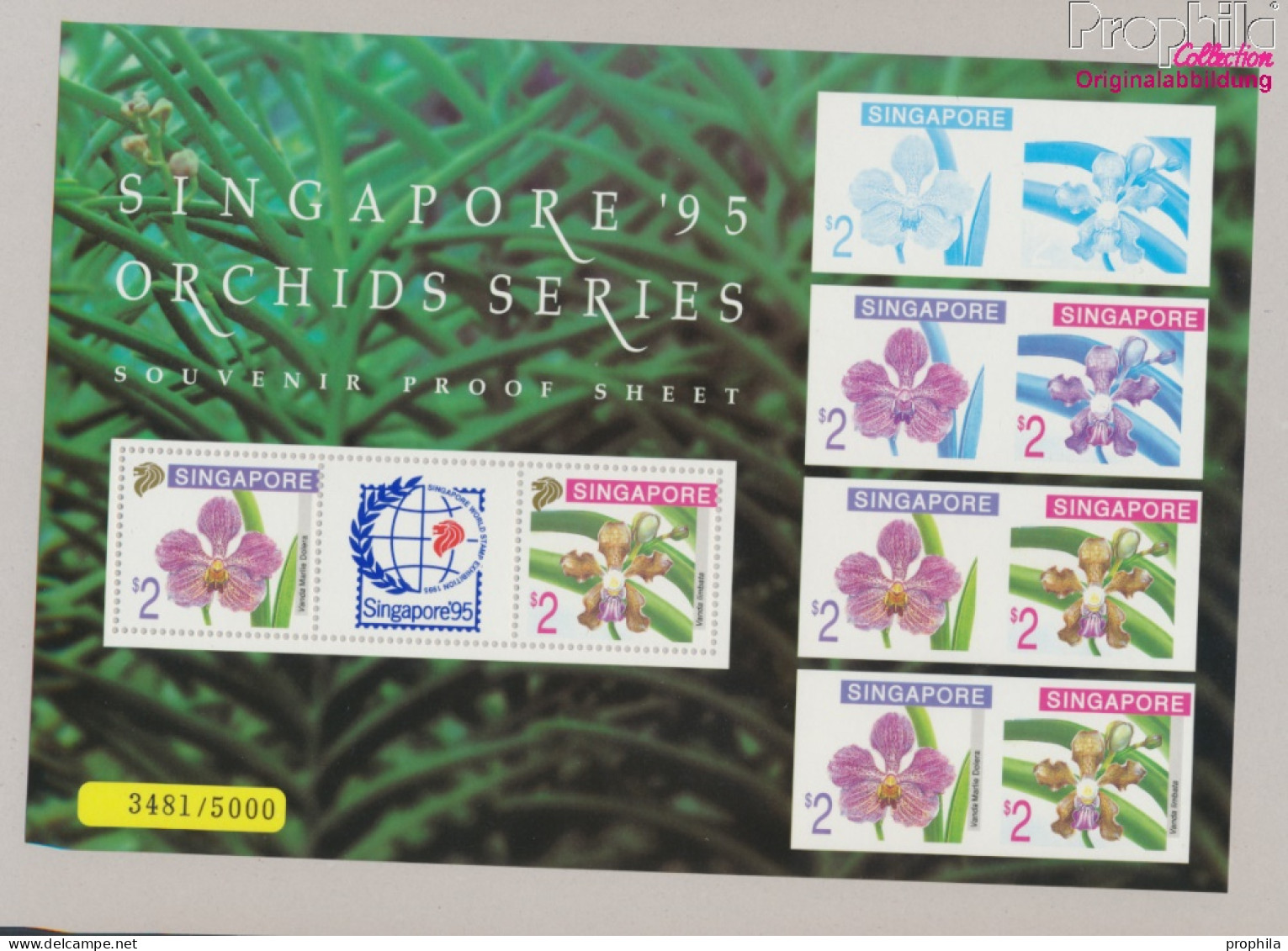 Singapur Block36 (kompl.Ausg.) Postfrisch 1995 Orchideen (10368185 - Singapore (1959-...)