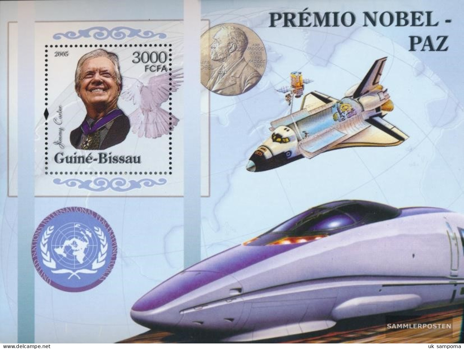 Guinea-Bissau Miniature Sheet 532 (complete. Issue) Unmounted Mint / Never Hinged 2005 Nobel Laureates - Peace - Guinea-Bissau