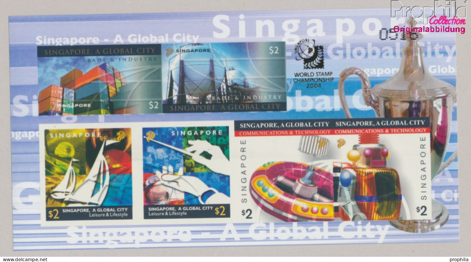 Singapur Block113B (kompl.Ausg.) Ungezähnt Postfrisch 2004 Weltstadt Singapur (10368182 - Singapore (1959-...)