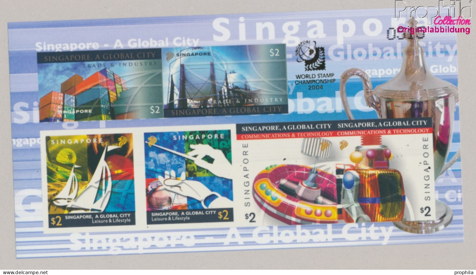 Singapur Block113B (kompl.Ausg.) Ungezähnt Postfrisch 2004 Weltstadt Singapur (10368183 - Singapur (1959-...)