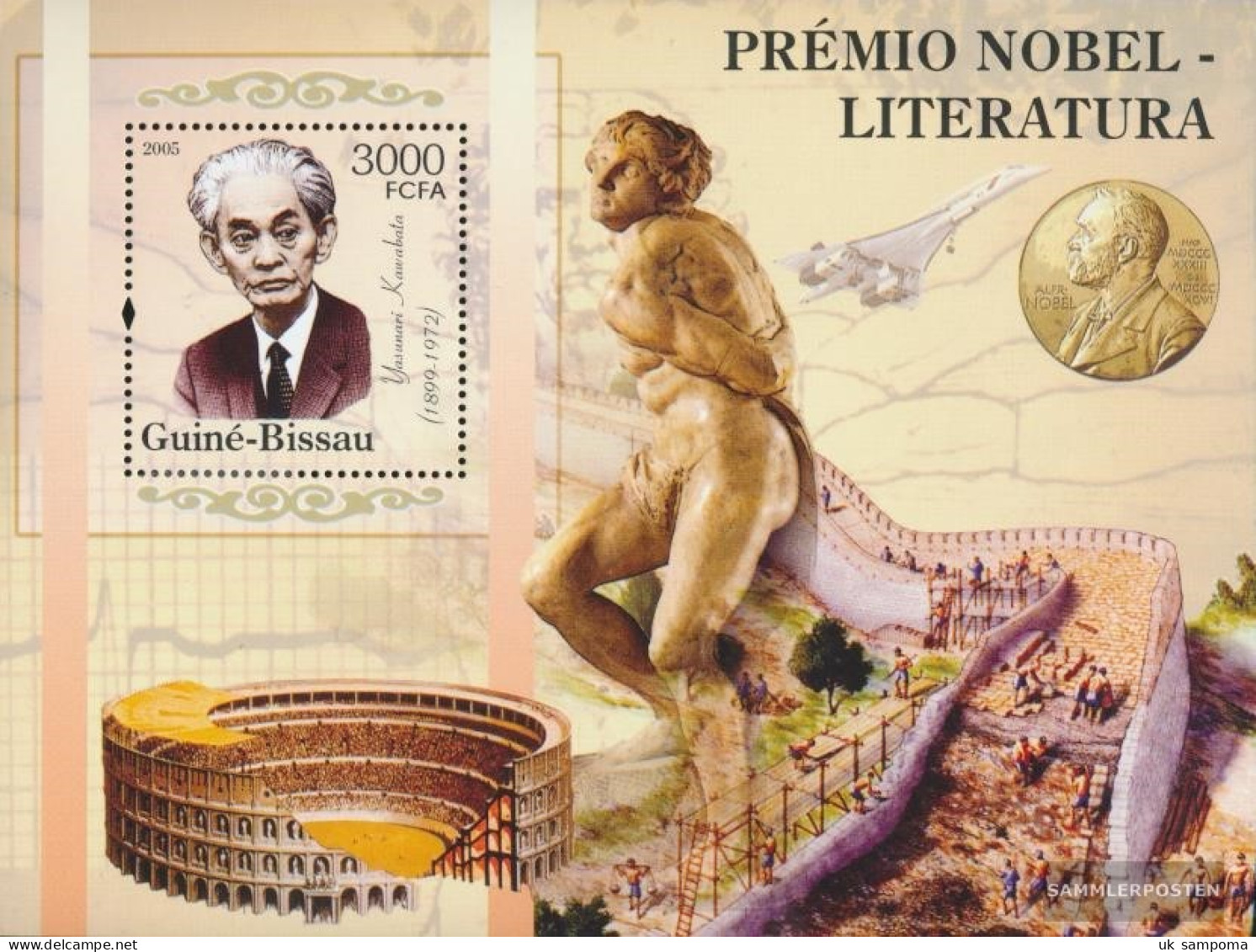 Guinea-Bissau Miniature Sheet 528 (complete. Issue) Unmounted Mint / Never Hinged 2005 Nobel Laureates - Literature - Guinea-Bissau