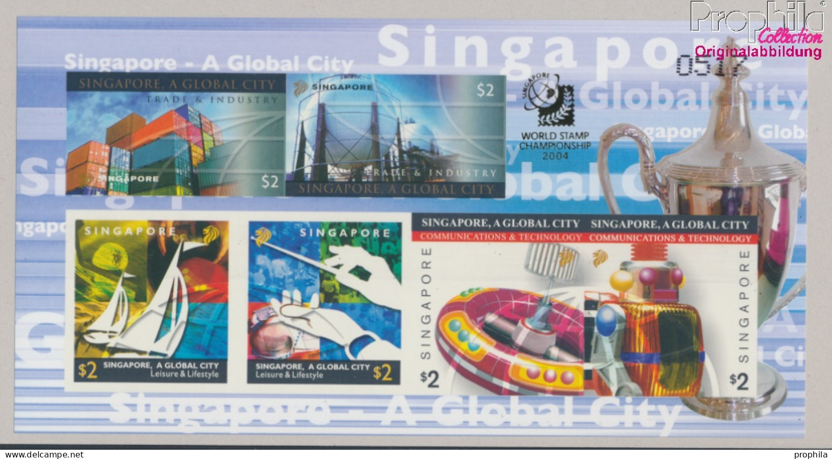Singapur Block113B (kompl.Ausg.) Ungezähnt Postfrisch 2004 Weltstadt Singapur (10368184 - Singapour (1959-...)