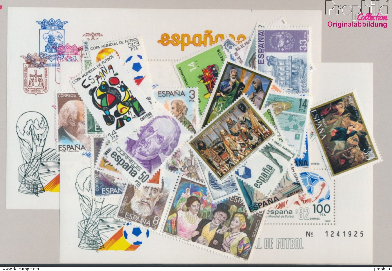 Spanien Postfrisch Fußball-WM 1982 Fußball-WM, Armee, Eisenbahn U.a.  (10368174 - Unused Stamps