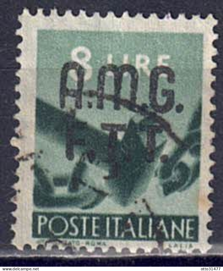 Italien / Triest Zone A - 1947 - Serie Demokratie, Nr. 9, Gestempelt / Used - Afgestempeld