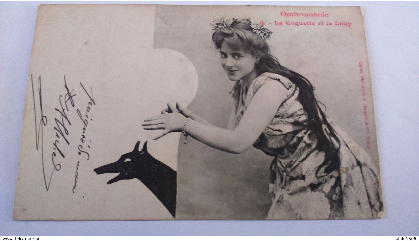 Carte Postale Ancienne ( AA8 ) D Ombromanie , La Conquette Et Le Loup - Hold To Light