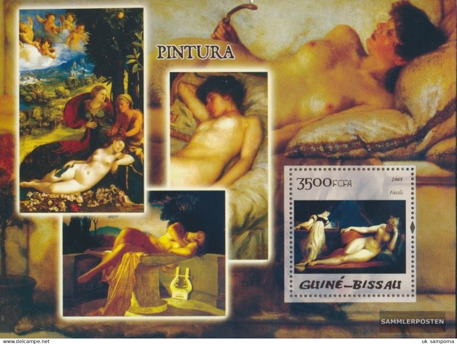 Guinea-Bissau Miniature Sheet 475 (complete. Issue) Unmounted Mint / Never Hinged 2005 Paintings (act) - Guinea-Bissau